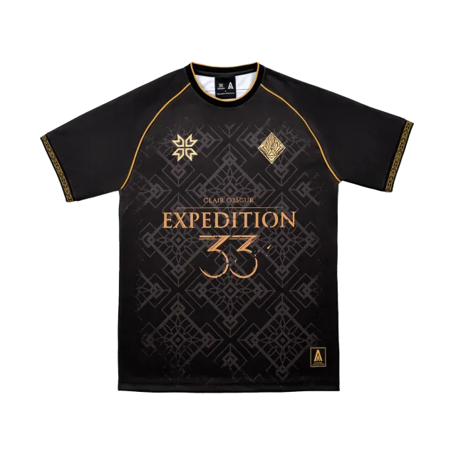 Clair Obscur Expedition 33 Obscur Jersey schwarz Gold